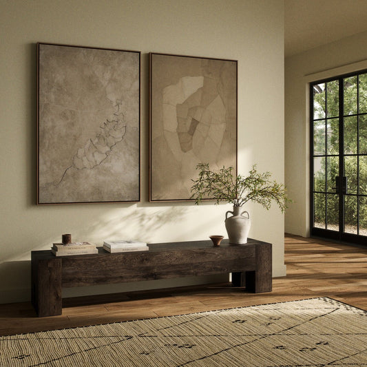 Pinecorn II Diptych by Kimmy Quillin - White Oak Floater