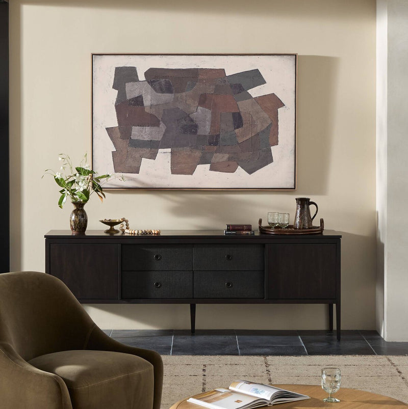Estrangement by Benjamin Galvan - Rustic Walnut Floater