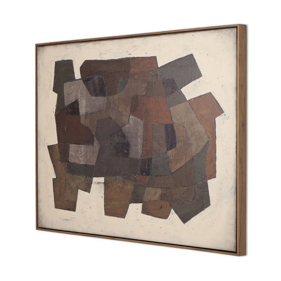 Estrangement by Benjamin Galvan - Rustic Walnut Floater