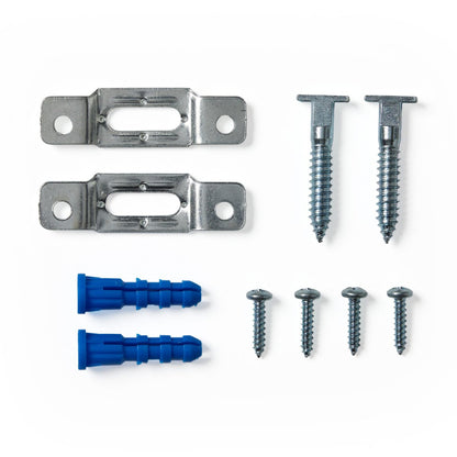 T-Lock Security Hardware Parts, Set Of 2 - Zinc Plated Steel