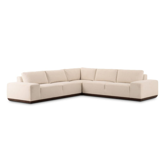 Isaiah 3-Piece Sectional - Crypton Nomad Snow