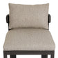 Jackson Outdoor Metal Armless Dining Chair - Concha Fog