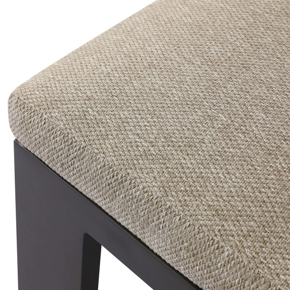 Jackson Outdoor Metal Armless Dining Chair - Concha Fog