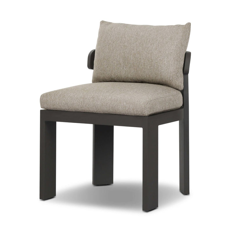Jackson Outdoor Metal Armless Dining Chair - Concha Fog