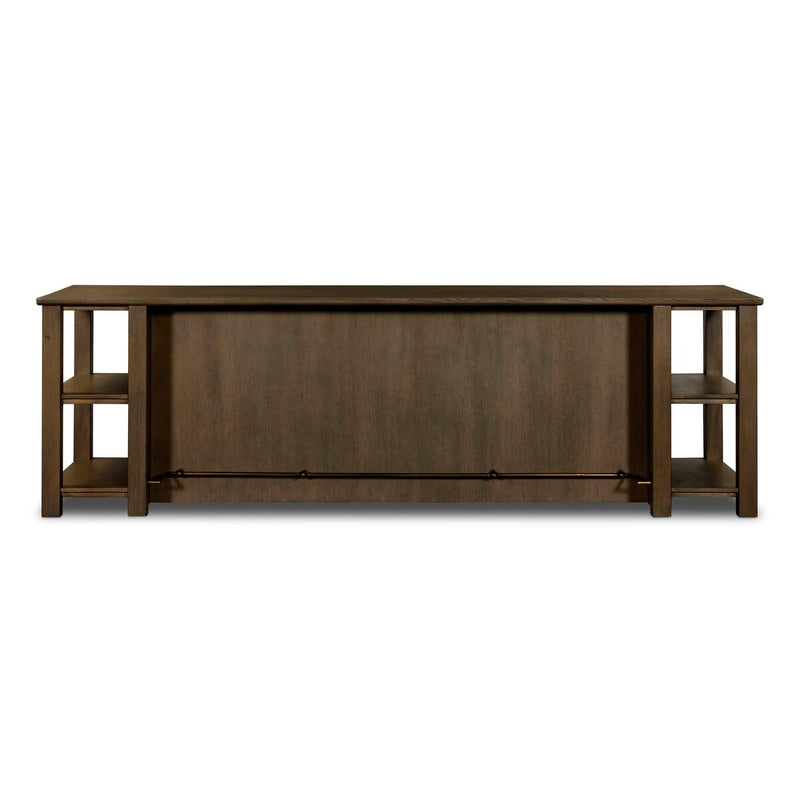 Falkner Kitchen Island - Warm Natural Oak Veneer