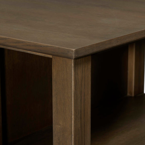 Falkner Kitchen Island - Warm Natural Oak Veneer