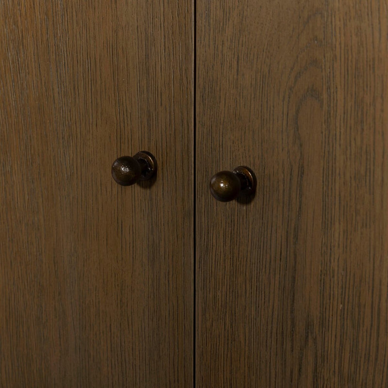 Falkner Kitchen Island - Warm Natural Oak Veneer