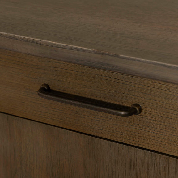 Falkner Kitchen Island - Warm Natural Oak Veneer