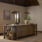 Falkner Kitchen Island - Warm Natural Oak Veneer