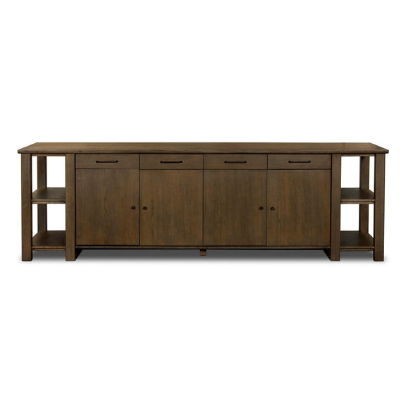 Falkner Kitchen Island - Warm Natural Oak Veneer
