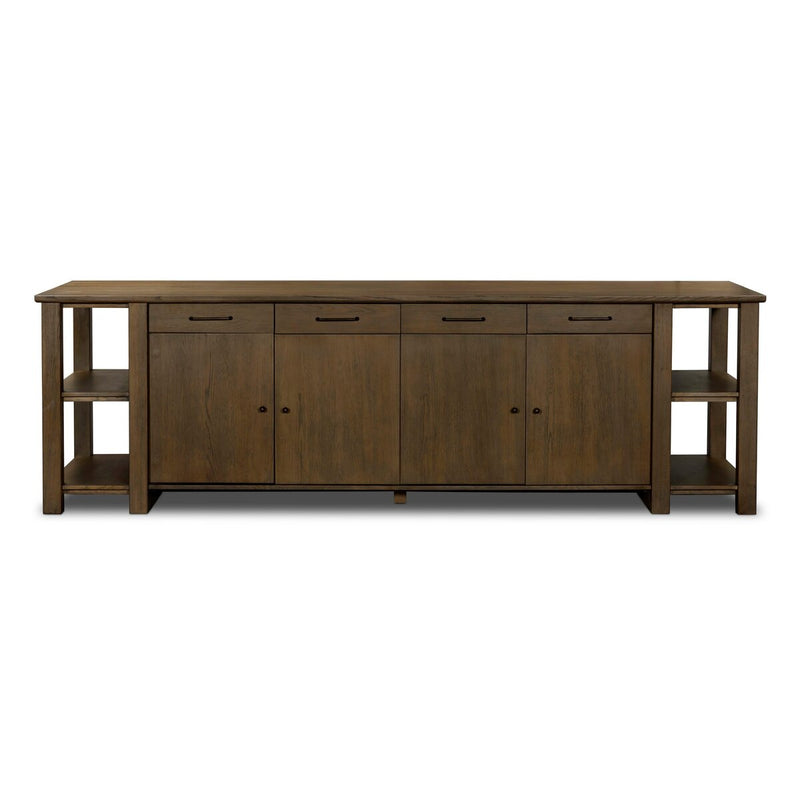 Falkner Kitchen Island - Warm Natural Oak Veneer