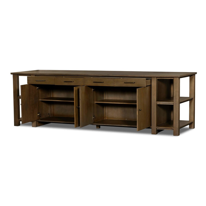 Falkner Kitchen Island - Warm Natural Oak Veneer