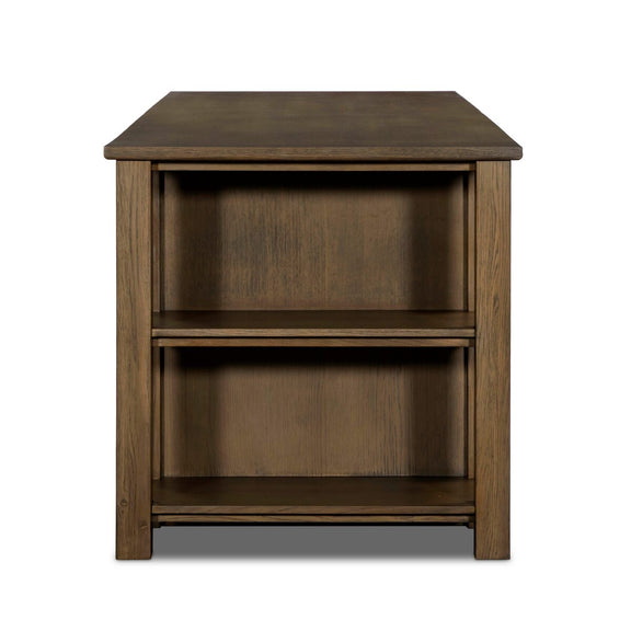 Falkner Kitchen Island - Warm Natural Oak Veneer