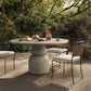 Faber Outdoor Dining Table - Aged Natural Concrete