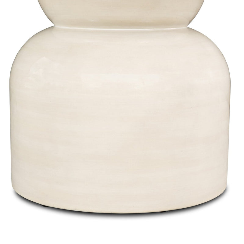 Faber Outdoor Dining Table - Glossy Cream Concrete