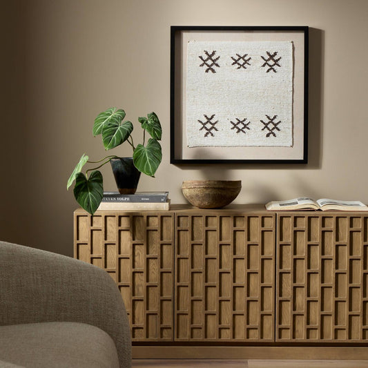 Ankara Textile I by FH Art Studio - Black Maple