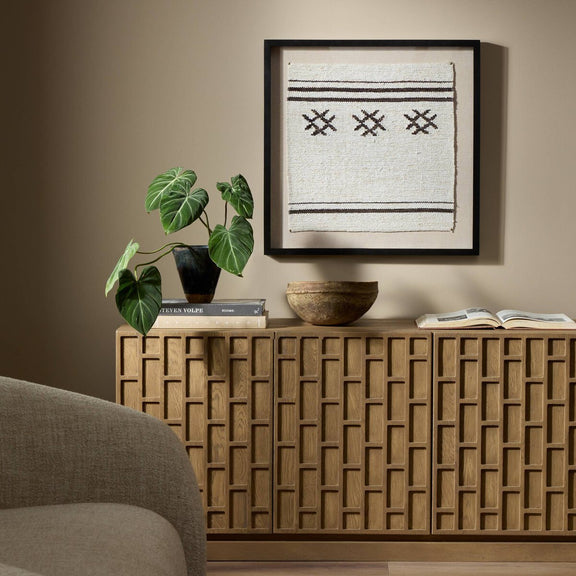 Ankara Textile III by FH Art Studio - Black Maple