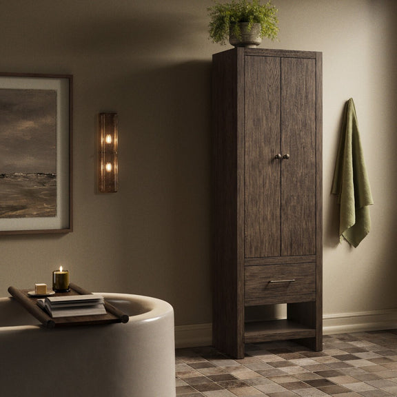 Anthem Bath Storage - Satin Espresso Oak