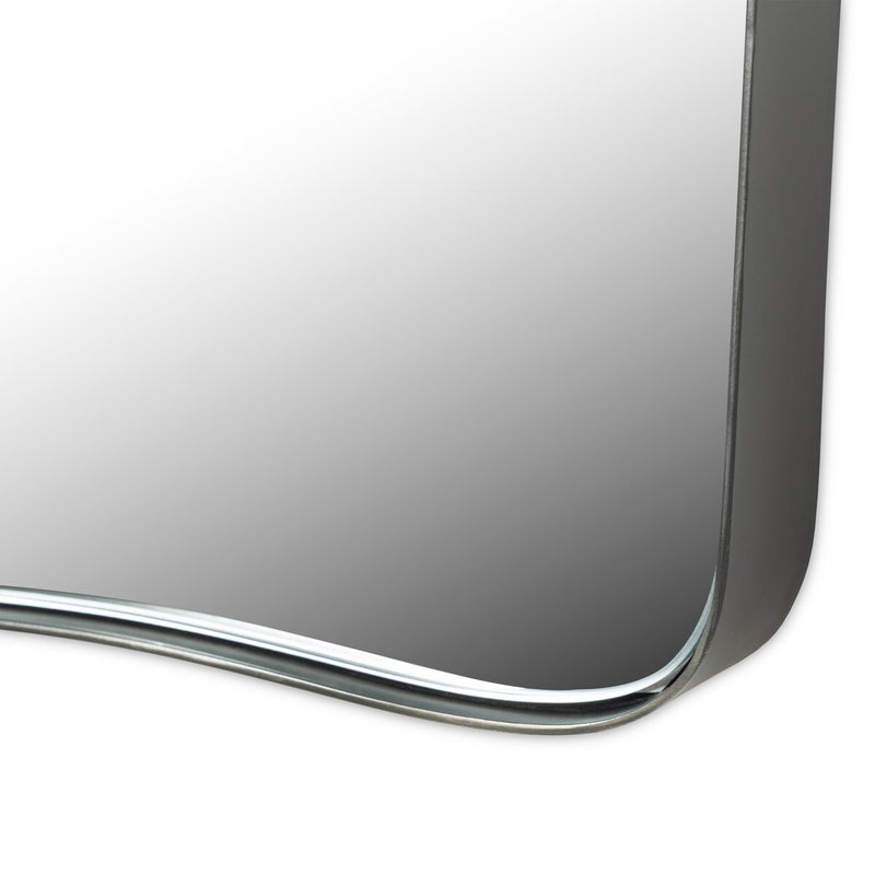 Hamza Wall Mirror - Dark Antique Iron