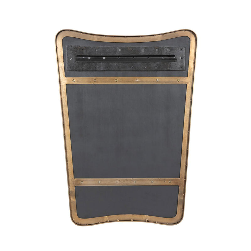 Hamza Wall Mirror - Aged Brass Iron