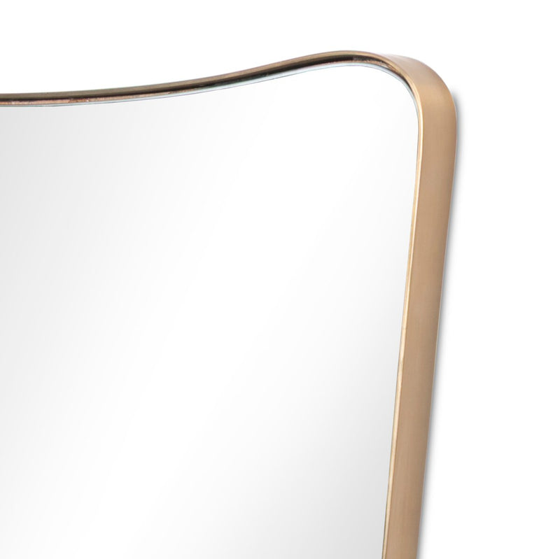 Hamza Wall Mirror - Aged Brass Iron