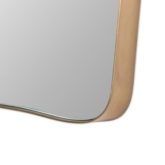 Hamza Wall Mirror - Aged Brass Iron