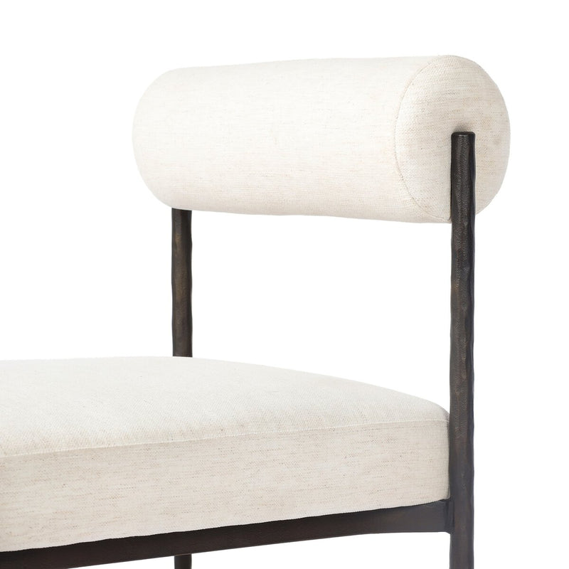 Jazelle Metal Dining Chair - Crypton Nomad Snow