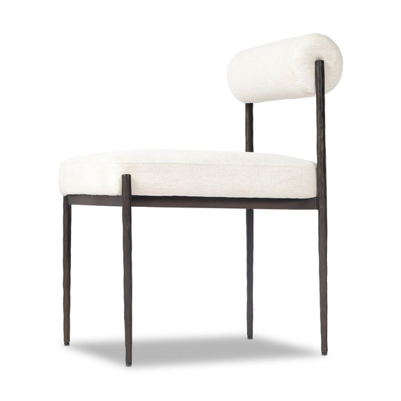 Jazelle Metal Dining Chair - Crypton Nomad Snow