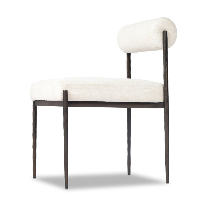 Jazelle Metal Dining Chair - Crypton Nomad Snow