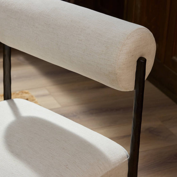 Jazelle Metal Dining Chair - Crypton Nomad Snow