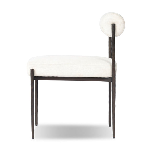 Jazelle Metal Dining Chair - Crypton Nomad Snow