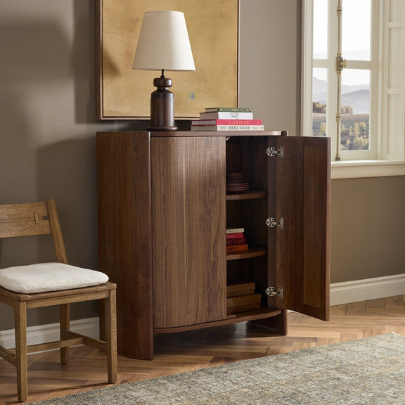 Ames Small Cabinet - Weathered Mango Solid