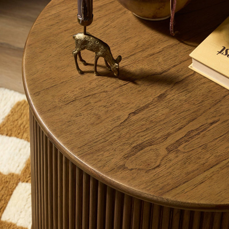 Ona End Table - Amber Mindi Veneer