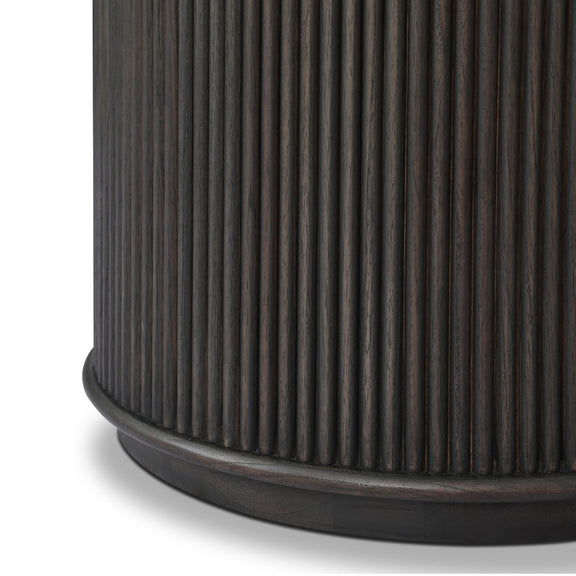 Ona End Table - Smoked Black Mindi Veneer