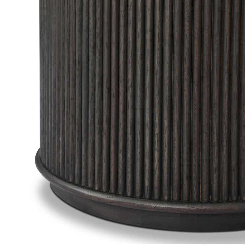 Ona End Table - Smoked Black Mindi Veneer