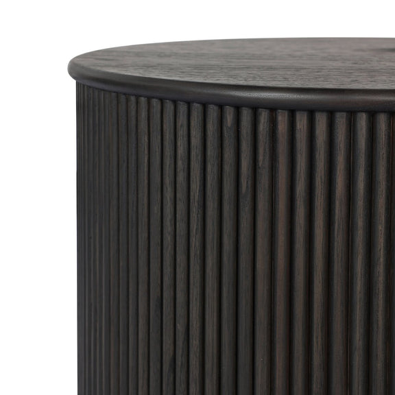Ona End Table - Smoked Black Mindi Veneer