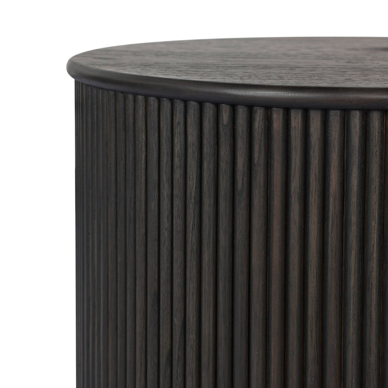 Ona End Table - Smoked Black Mindi Veneer