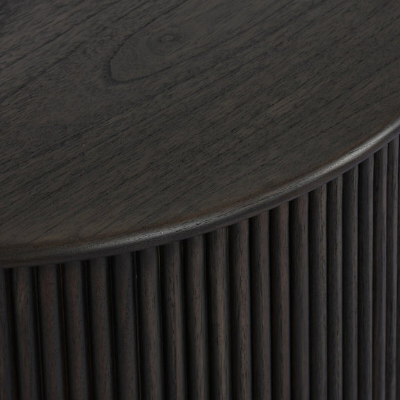 Ona End Table - Smoked Black Mindi Veneer