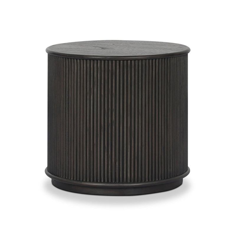 Ona End Table - Smoked Black Mindi Veneer