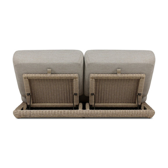 Evander Outdoor Double Chaise