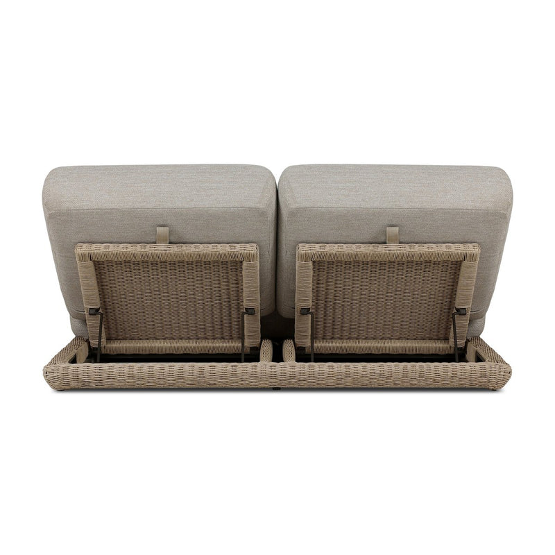 Evander Outdoor Double Chaise