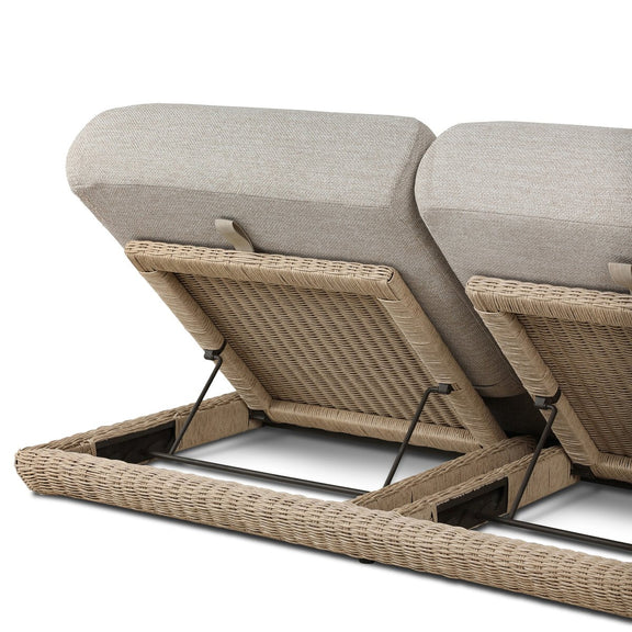 Evander Outdoor Double Chaise