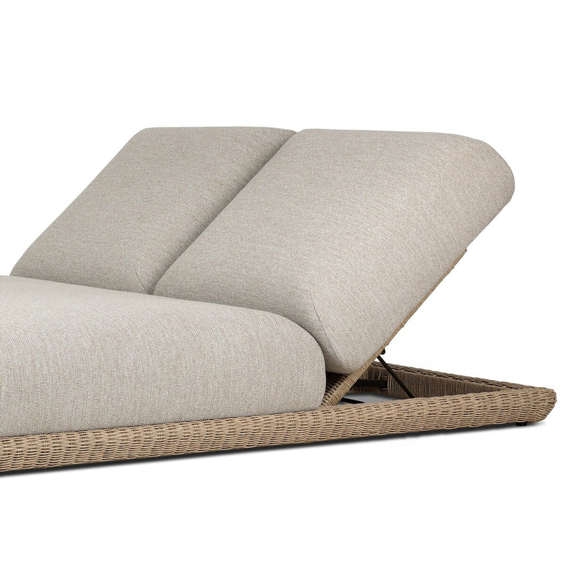 Evander Outdoor Double Chaise