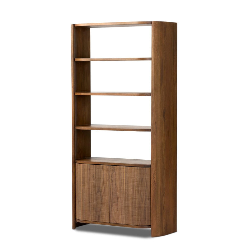 Ames Bookcase - Weathered Mango Solid