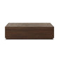 Ridge Outdoor Rectangular  Coffee Table - Stained Saddle Brown-teak Root