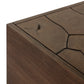 Ridge Outdoor Square End Table - Stained Saddle Brown-teak Root