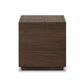 Ridge Outdoor Square End Table - Stained Saddle Brown-teak Root