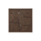 Ridge Outdoor Square End Table - Stained Saddle Brown-teak Root