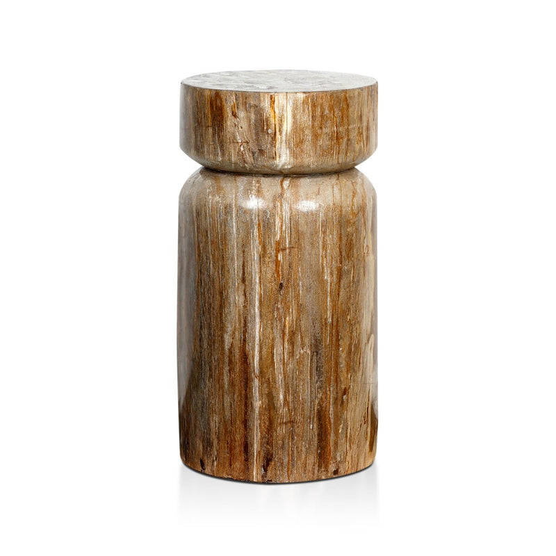 Joi End Table - Light Petrified Wood