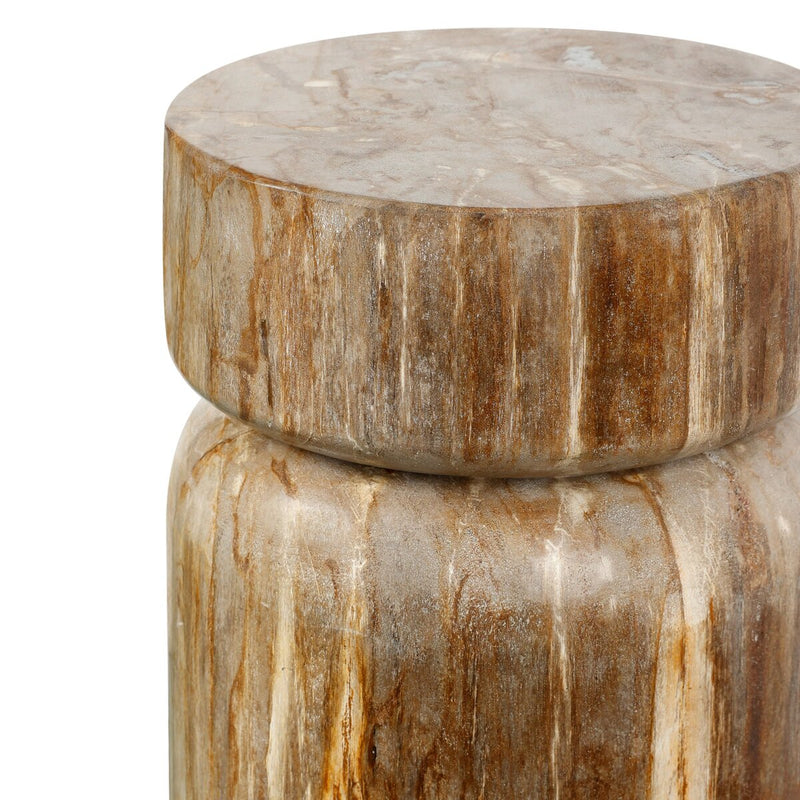 Joi End Table - Light Petrified Wood